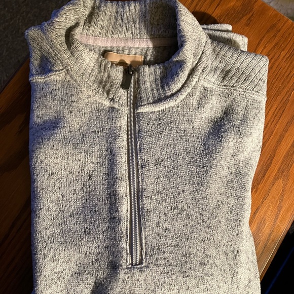 Telluride Clothing Co. Mens Sweater 1/4 zip Pullover, longsleeve, Lg,Gray. VGcon - Picture 4 of 6